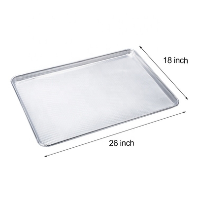 26&quot;*18&quot;*1&quot; 1.2mm পূর্ণ ছিদ্রযুক্ত বেকিং রুটি ট্রে বার্গার বা হ্যামবার্গার বা হট ডগ বুন বেকিং প্যান অ্যালুমিনিয়াম রুটি প্যান