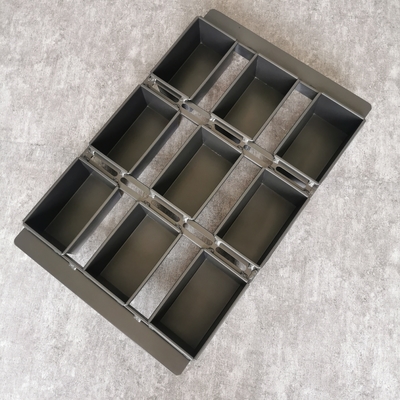 নন স্টিক PTFE 600x390 Al Alloy Baguette ফ্রেঞ্চ ব্রেড বেকিং ট্রে 9 স্ট্র্যাপড