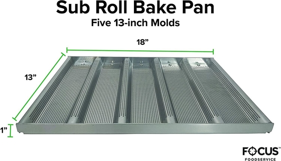 RK Bakeware China Foodservice NSF 49015 গ্লেজ অ্যালুমিনিয়াম সাব স্যান্ডউইচ রোল প্যান বেকিং ট্রে