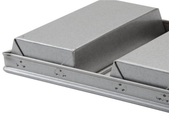 RK Bakeware China Foodservice NSF 4 স্ট্র্যাপস পুলম্যান রুটি প্যান, অ্যালুমিনিজড স্টীল রুটি প্যান স্যান্ডউইচ বক্স
