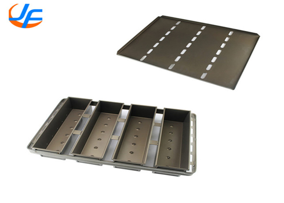 RK Bakeware China Foodservice NSF ড্রপ অন ব্রেড প্যান ঢাকনা অ্যালুমিনিয়াম খাদ পুলম্যান প্যান, নন স্টিক টোস্ট ব্রেড বেকিং প্যান