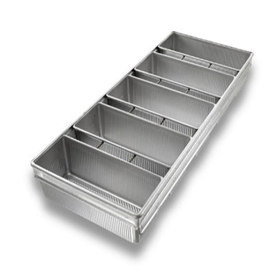 Rk Bakeware China Manufacturer-4 Strap Glazed Aluminized Steel Pullman Loaf Pan/ Tank Loaf Pan/Vienna Loaf Pan/ স্টেইন পুলম্যান রুটি প্যান/ ট্যাঙ্ক রুটি প্যান/ভিয়েনা রুটি প্যান