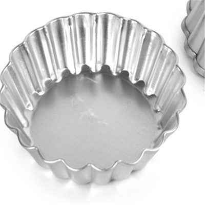 Rk Bakeware China-5 7/8&quot; X 1 1/2&quot; ফ্লুট অ্যান্টি-স্টিক ডিপ টার্ট / কুইচ প্যান সরাতে পারা নীচে
