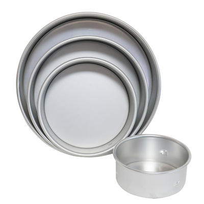Rk Bakeware China-49025 গ্লাসযুক্ত অ্যালুমিনিজড স্টিল গোলাকার কেক প্যান/ চিজ কেক/পাউন্ড কেক প্যান