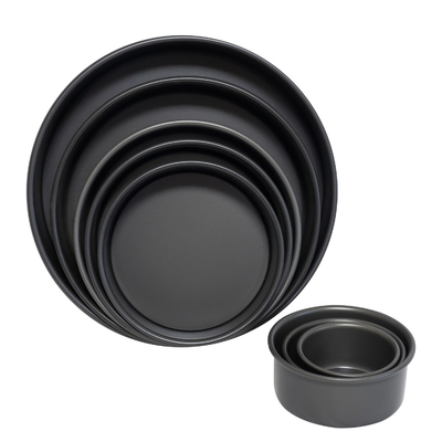 Rk Bakeware China-49025 গ্লাসযুক্ত অ্যালুমিনিজড স্টিল গোলাকার কেক প্যান/ চিজ কেক/পাউন্ড কেক প্যান