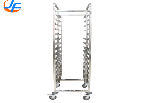 RK Bakeware China- 20 প্যান এন্ড লোড স্টেইনলেস স্টীল বান / শীট প্যান র্যাক - একত্রিত